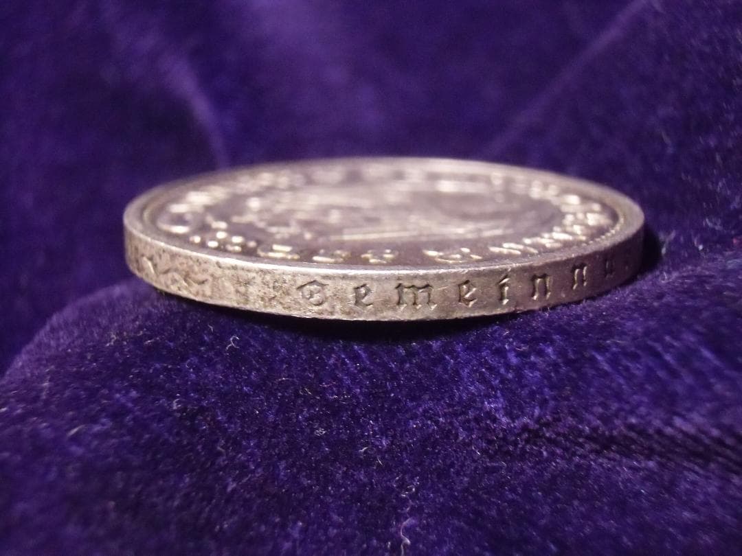 ベ*ン様 ⊞ドイツ軍＊１９３６年＊５マルク銀貨＊ミントマークＥ（実物）