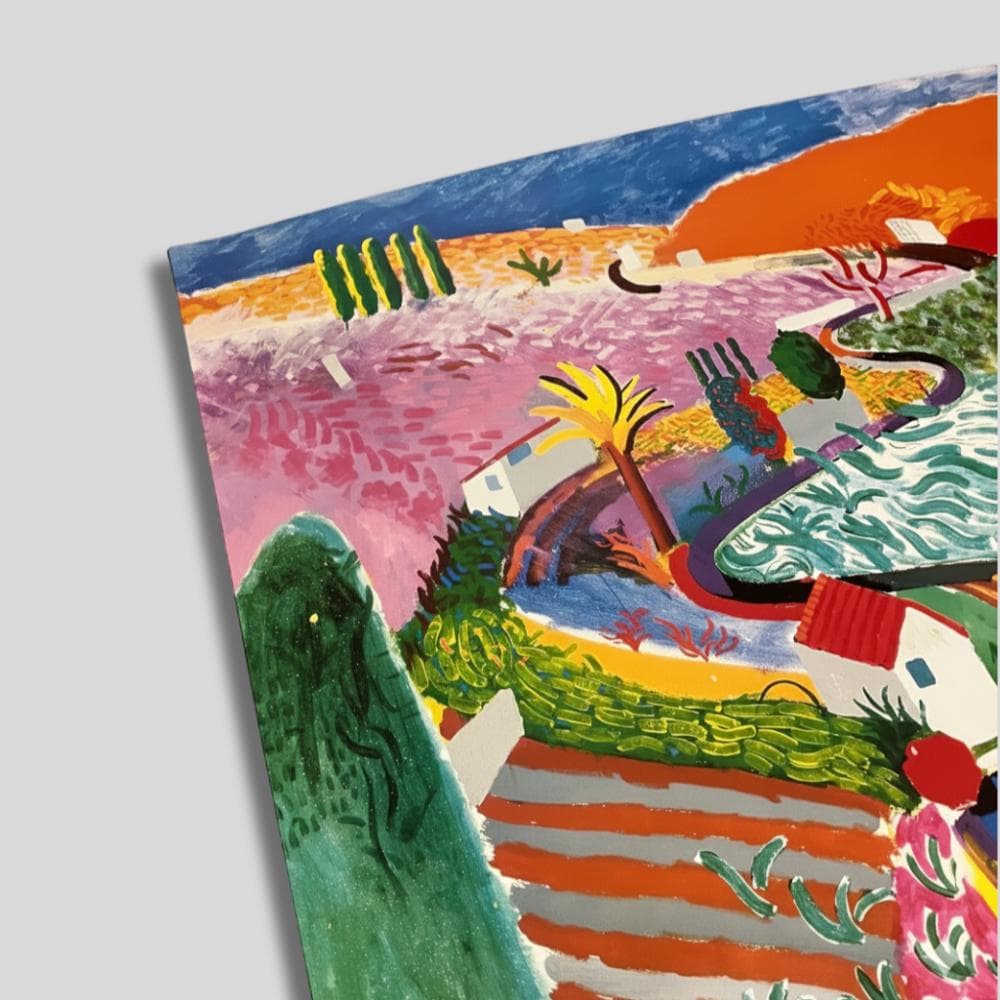 デイヴィッド・ホックニー 回顧展 ポスター 　メトロポリタン美術館 1988年