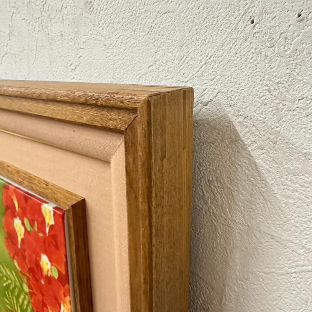 たつお　装飾額縁　上村松篁　陶板額　【鳳凰木】限定80部