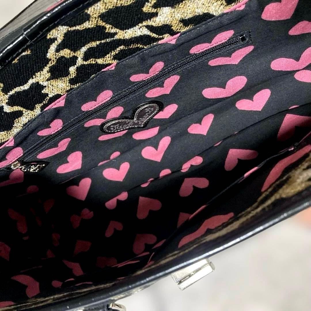 Think Bee ! ロッカーバッグ.パッチワークハンド.トート★レオパード