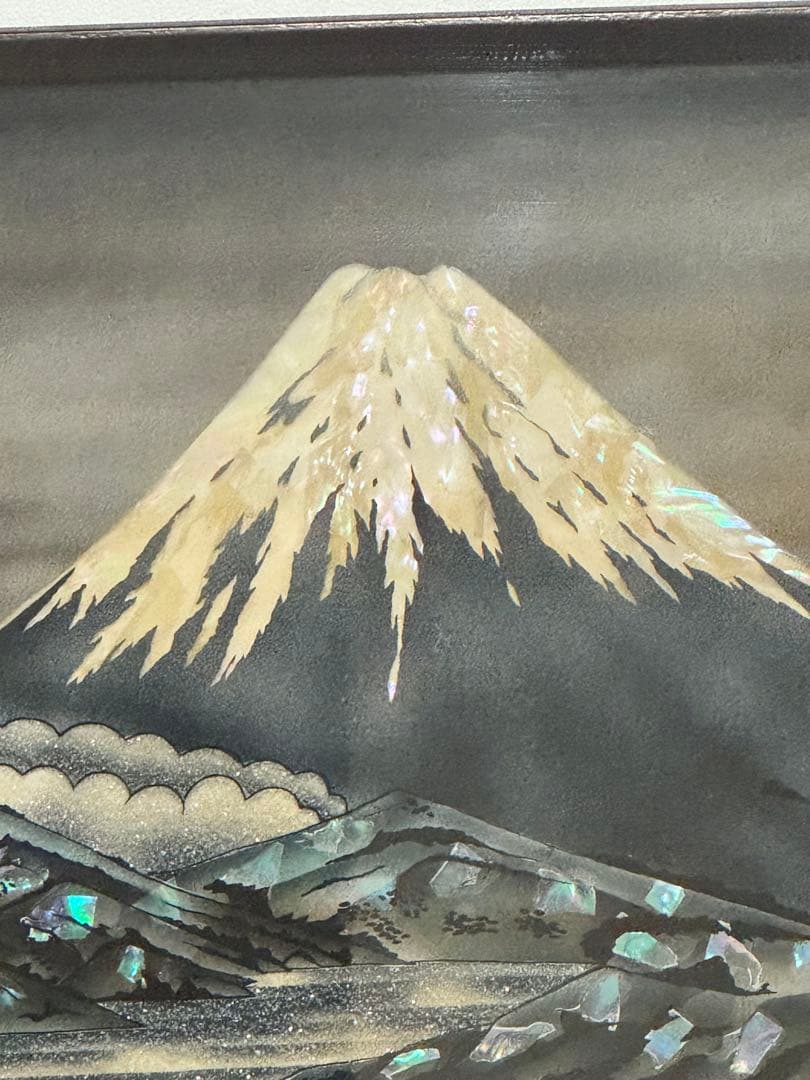 螺鈿山富士額 和室飾り額
