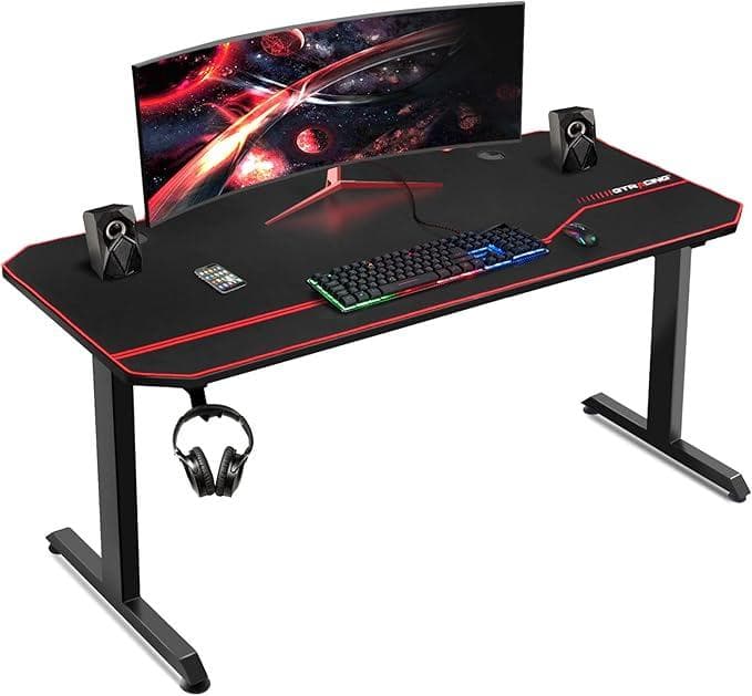 GTRACING ゲーミングデスク 幅140cm×奥行60cm 耐荷重100kg