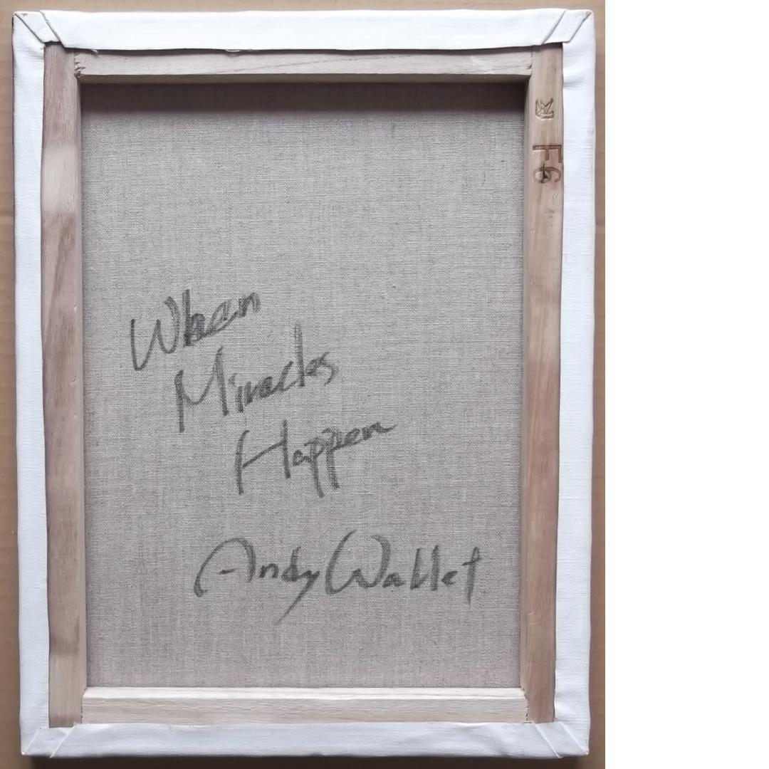 真作　Andy　Wallet　奇跡が起きるとき　神秘十字　凄いパワーを感じる絵画