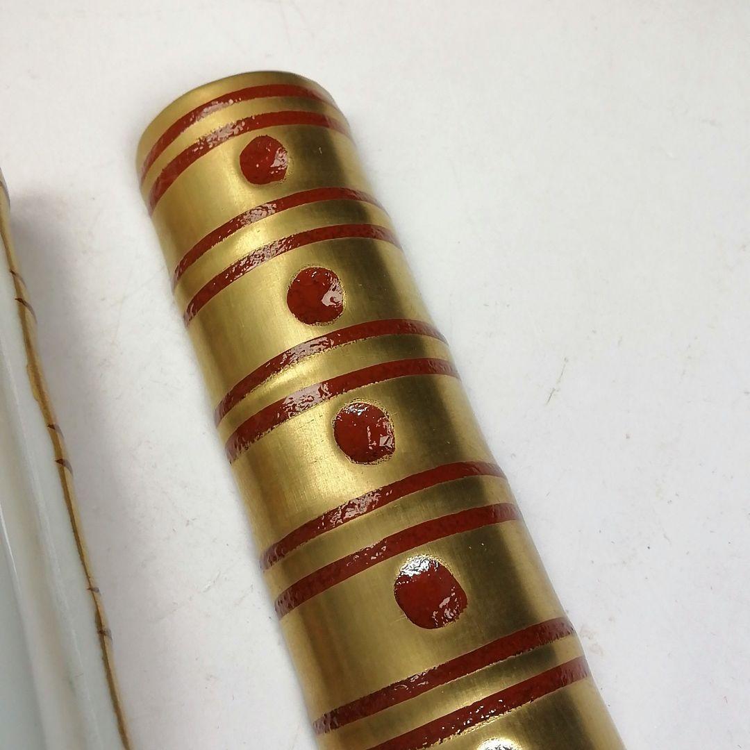 Ｔ９６１　香合　『金襴手　横笛香合』『芳正 造』　共箱　茶道具