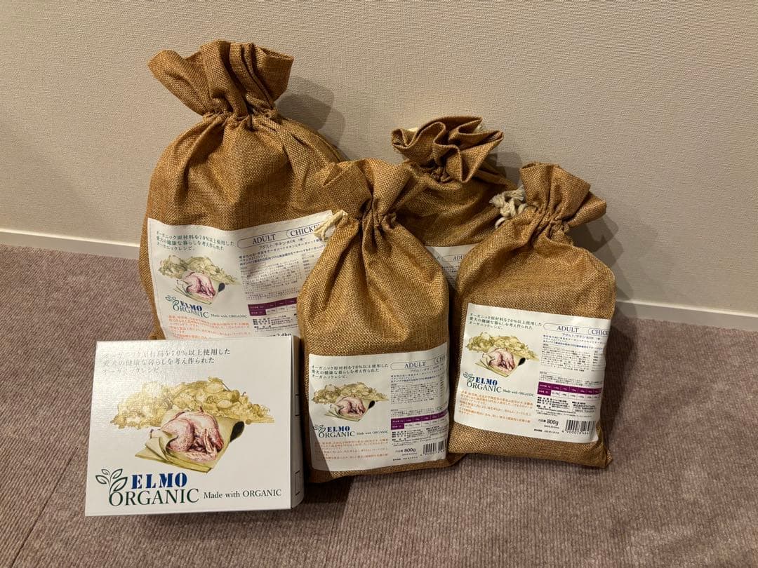 ELMO アダルト オーガニック チキン 5.4kg 未使用(27.3.8)