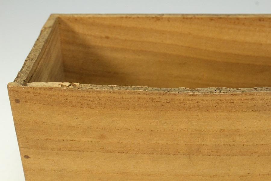 茶道具 竹花生 書付 時代物(K-XA872)