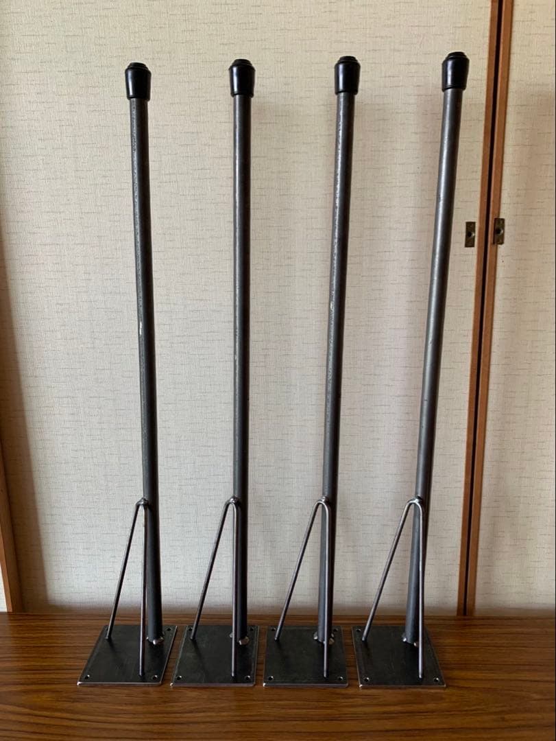 YT アイアンレッグテーブル脚角度付　全長70cm-2set