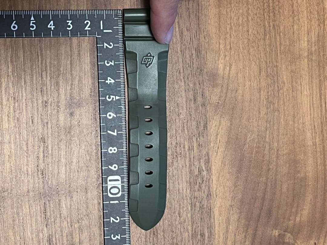 パネライ純正オリーブグリーン ラバーベルト MSサイズ