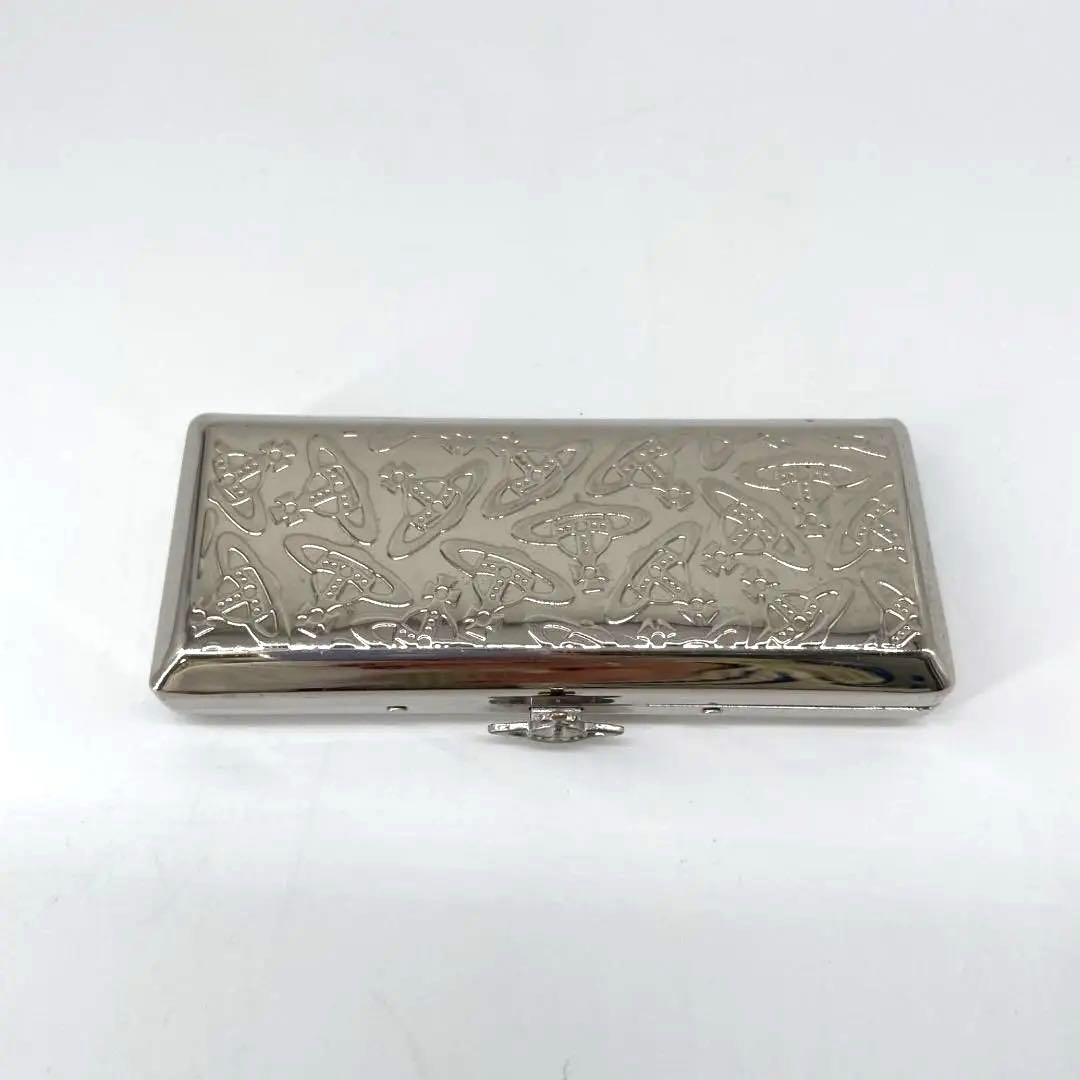 15318✨ヴィヴィアンウエストウッド オーブ総柄 シガレットケース シルバー