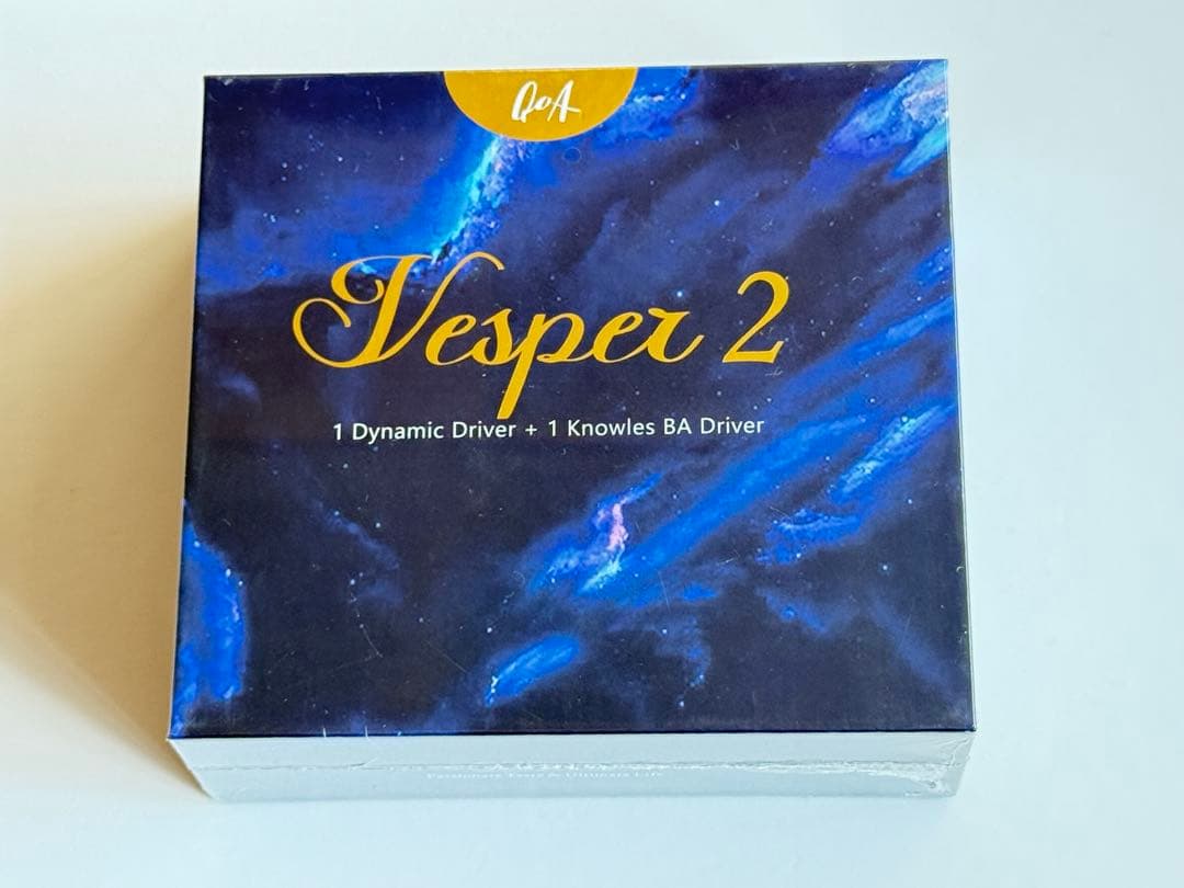 【未使用/未開封】 QoA Vesper2 ブルー 3.5mm イヤホン