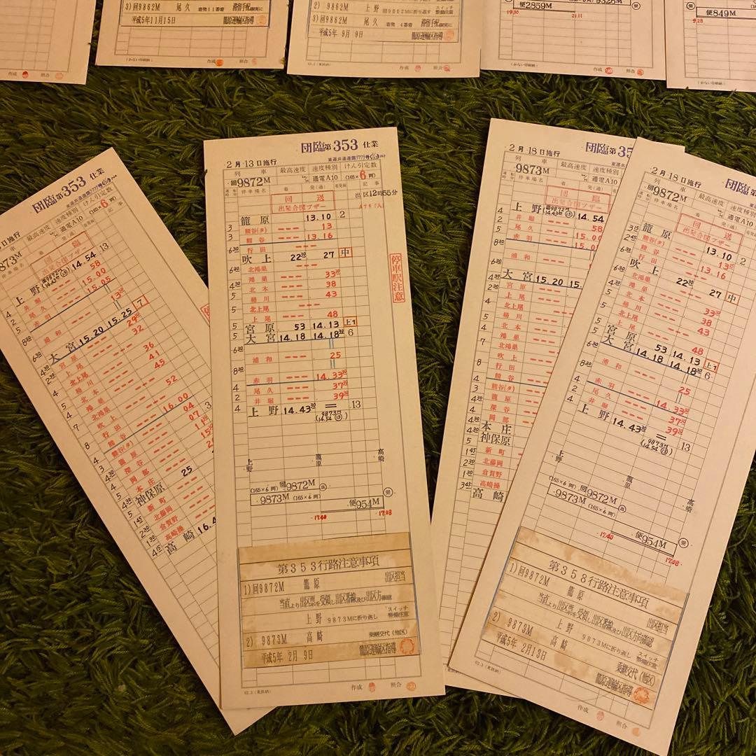 鉄道　スタフ　籠原区　団臨　14行路