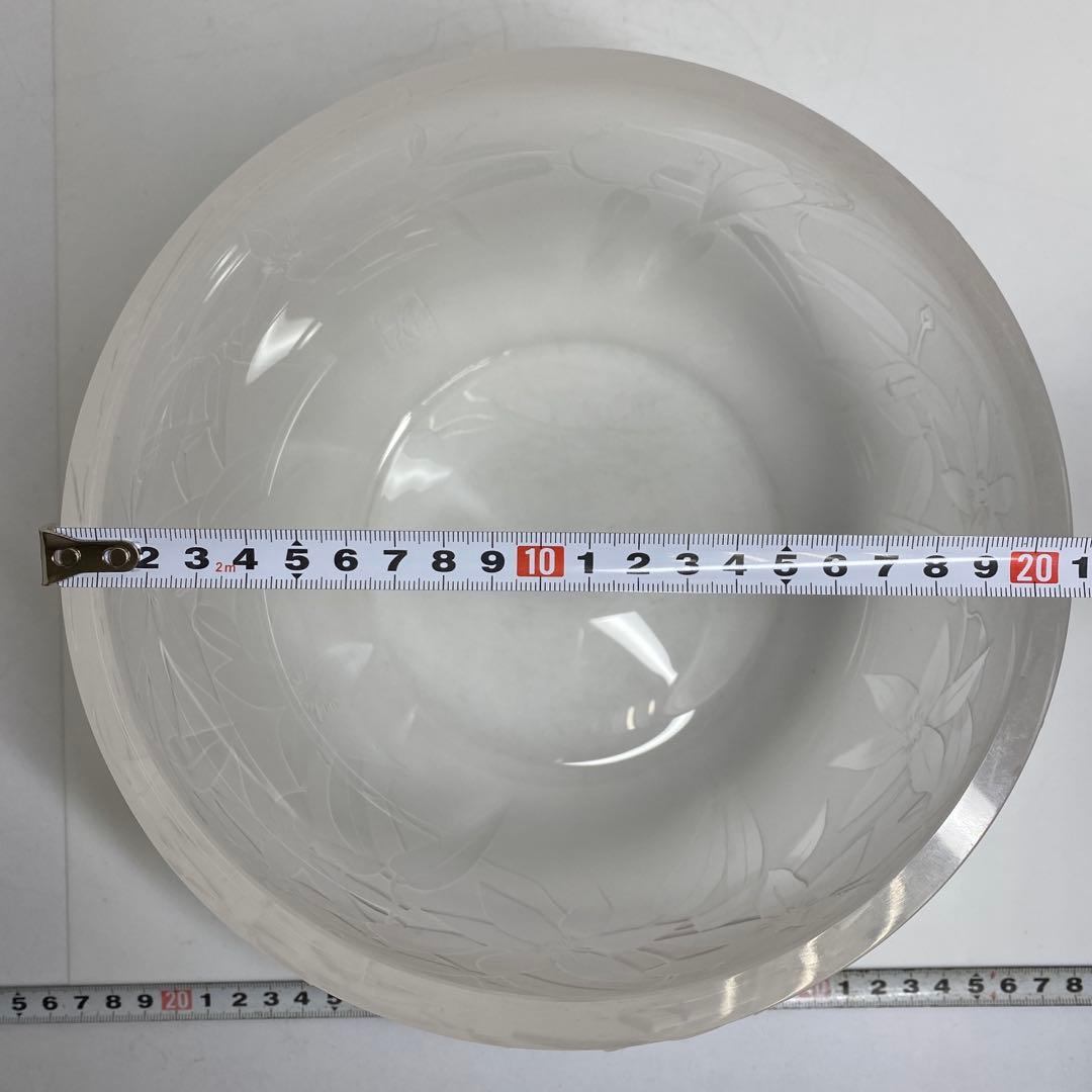 杉雄旬 鉄線紋 ガラス水指 共箱 H15cm 東キ7-1214①