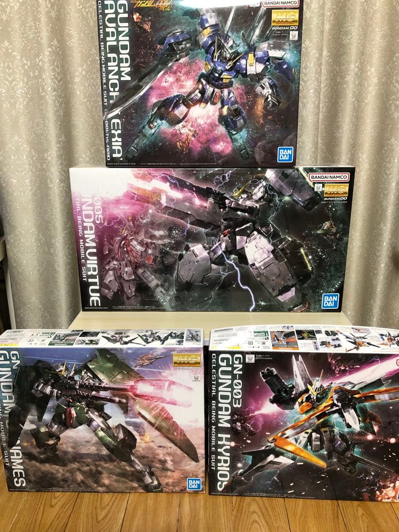 mg ガンダムOO アヴァランチエクシア、キュリオス、デュナメス、ヴァーチェ