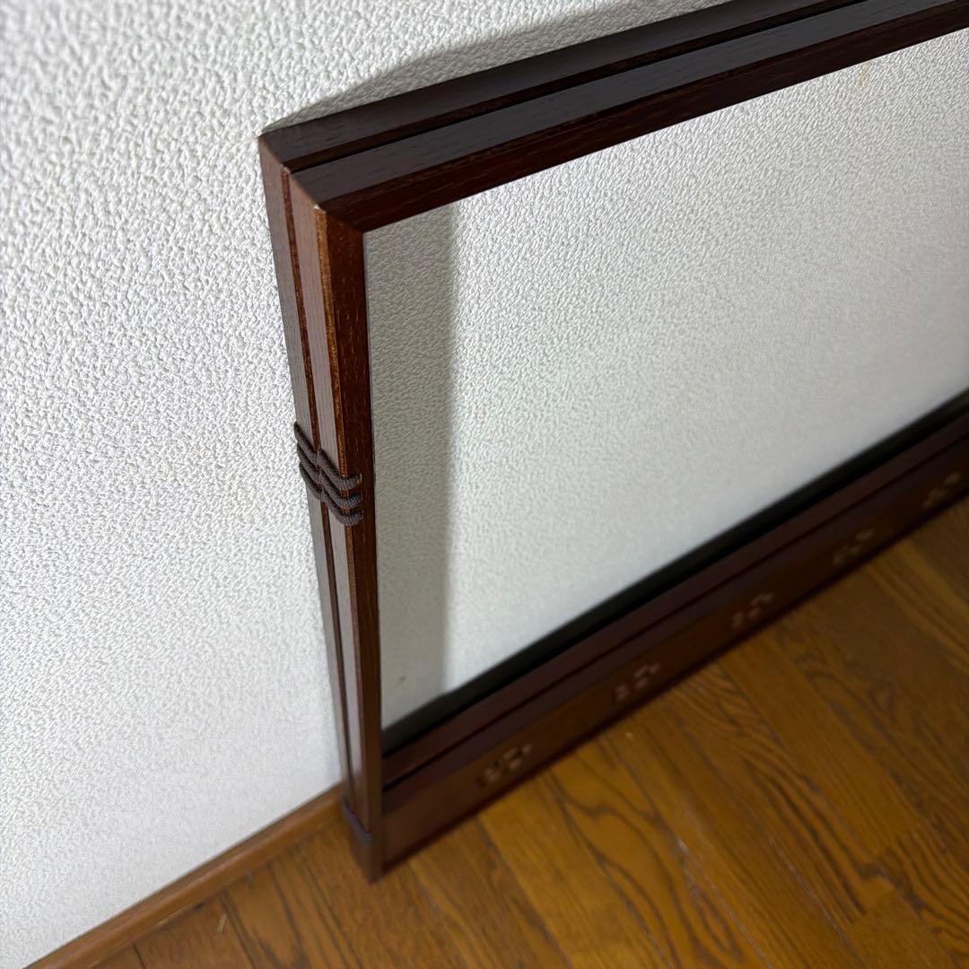 茶道具 表千家 如心斎好 桑 捻梅透し 風炉先屏風