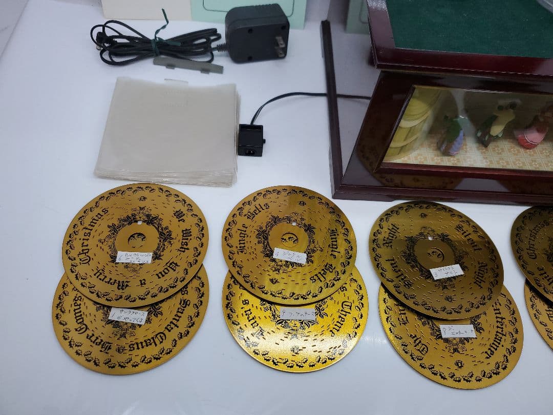 ミスタークリスマス　ディスクオルゴール　ディスク10枚　22弁　ベル