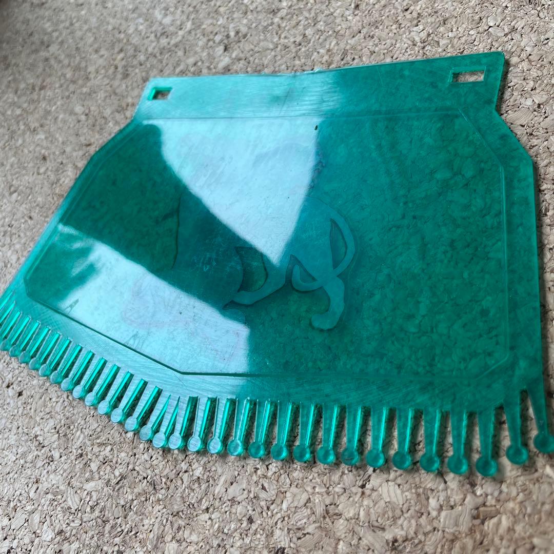 ◆50s60sデッドストック【Biemme・マッドフラップ】クリアグリーン