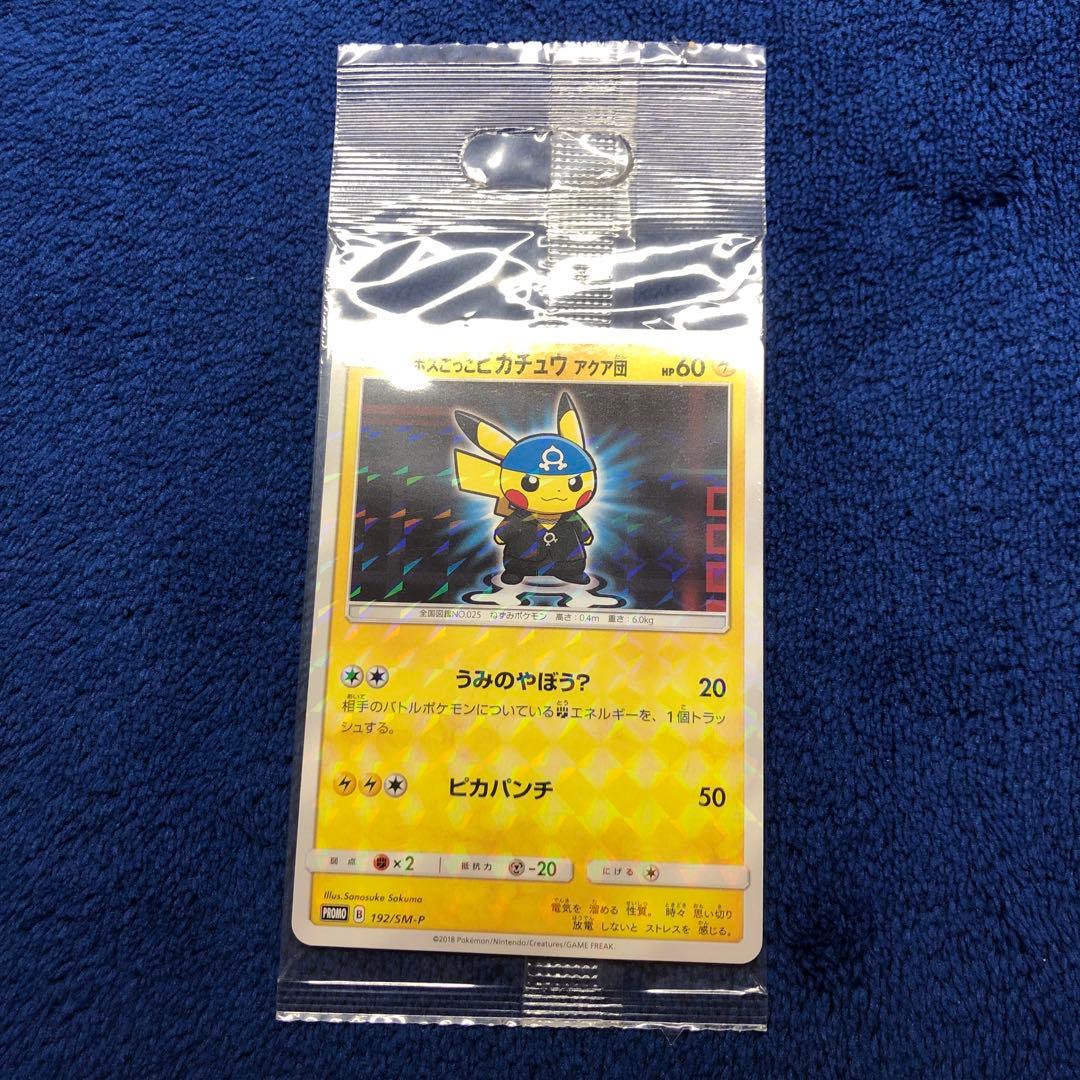 ボスごっこピカチュウ アクア団　未開封