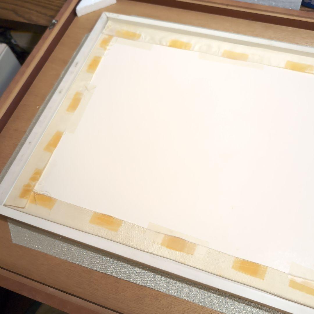 淡い色合いの日本画 人物画　浮世絵ベース　額装