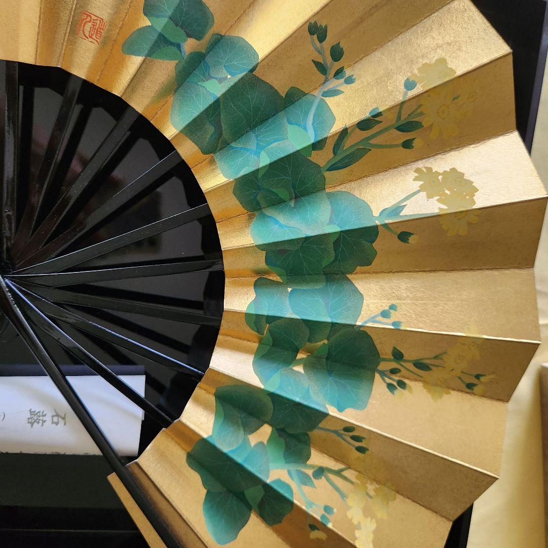 扇/季節の花12か月、工芸品、箱入り