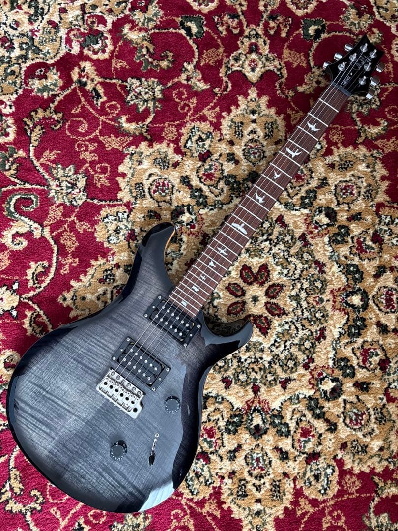 ギター mamePRS SE Custom24 Chacoal Burst