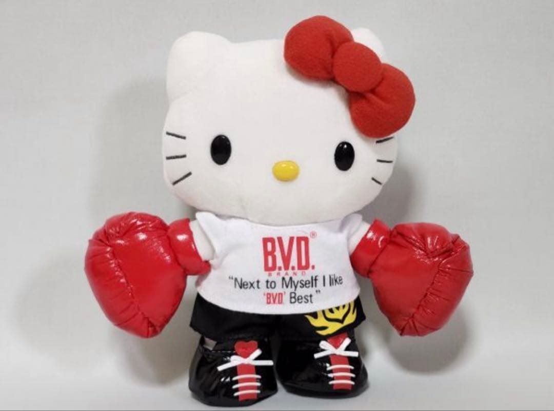 激レア☆ハローキティ ボクシンググローブ付き ぬいぐるみ