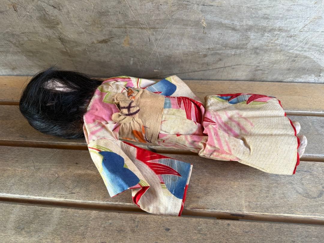 【O-2053】日本人形 市松人形 女の子 昭和レトロ 呪物