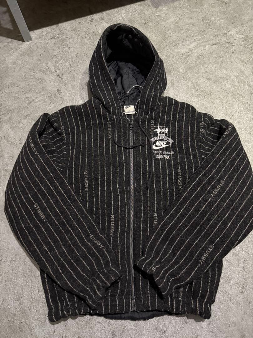 Stussy x Nike Striped Wool Jacket Sサイズ