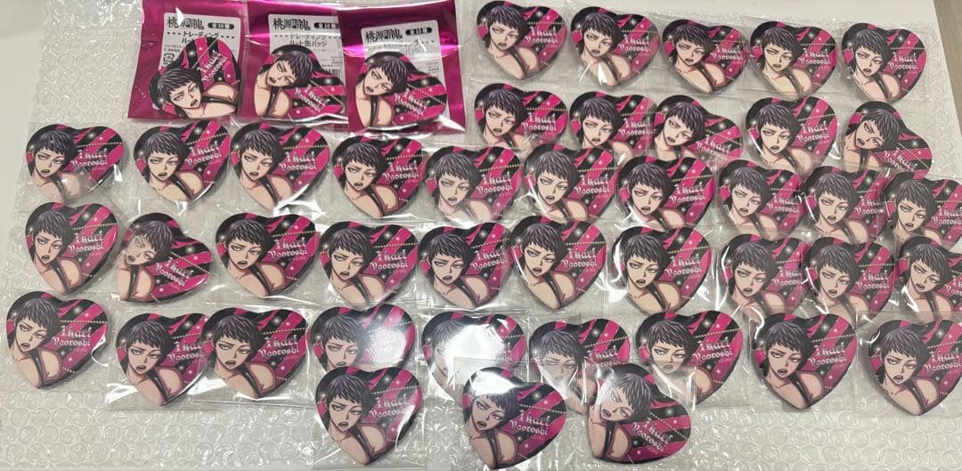 桃源暗鬼 矢颪 碇 未使用 新品 バニー 缶バッジ マズル 45点 ハート缶