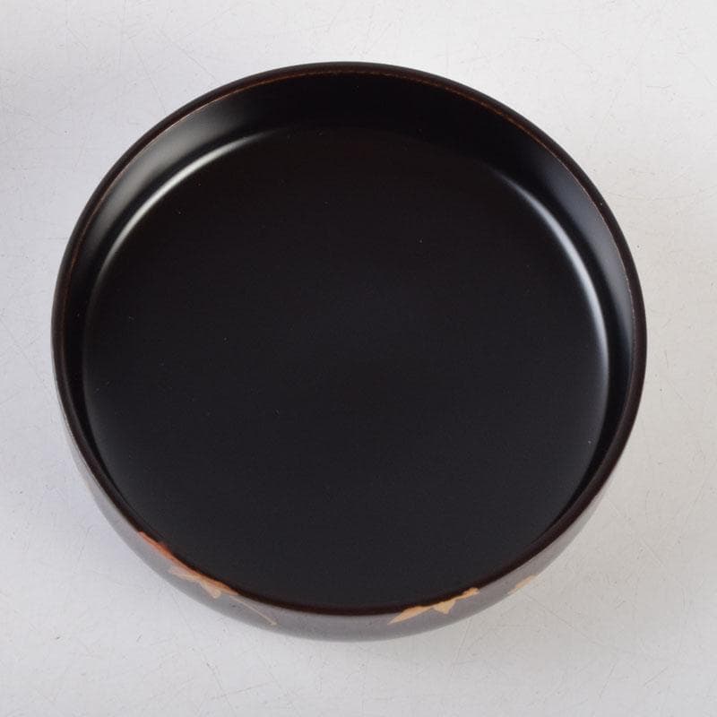 茶道具　玉泉作　春秋蒔絵　平棗　共箱　V　8736