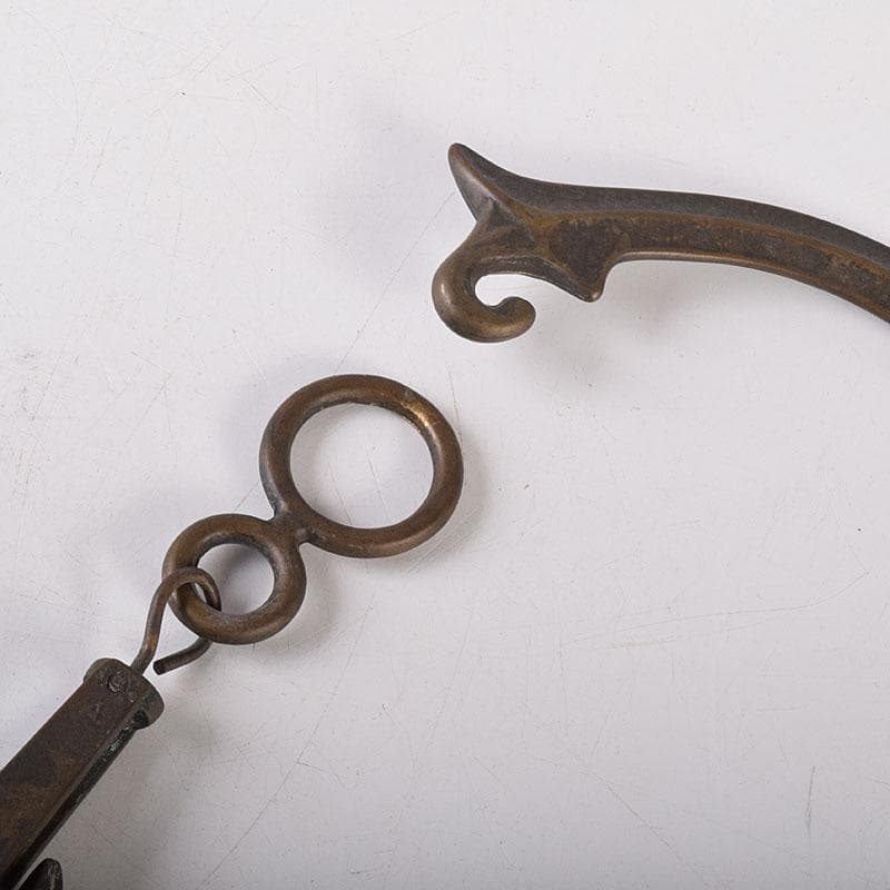 アンティーク　真鍮製　天秤はかり　置物　重さ約4.5㎏　M　R8127B