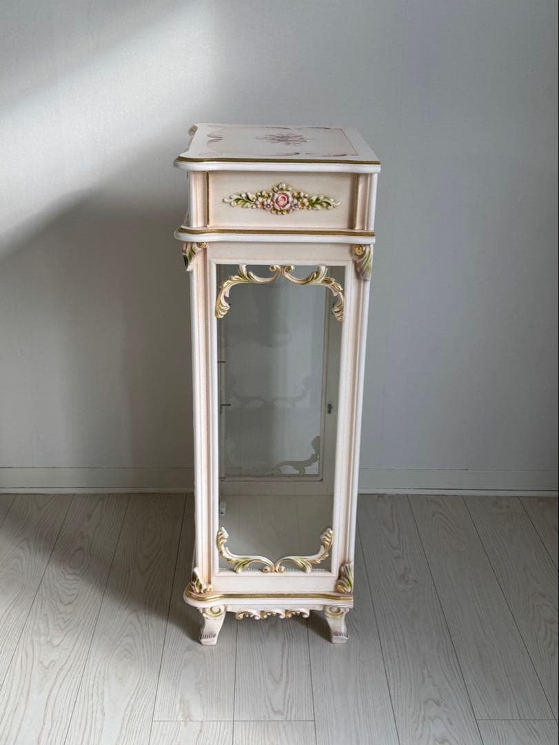 ロココ調 アンティーク イタリア ショーケースキャビネット