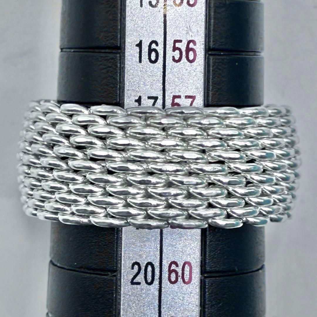 【大きいサイズ】ティファニー 18号 サマセットリング シルバー 指輪 美品