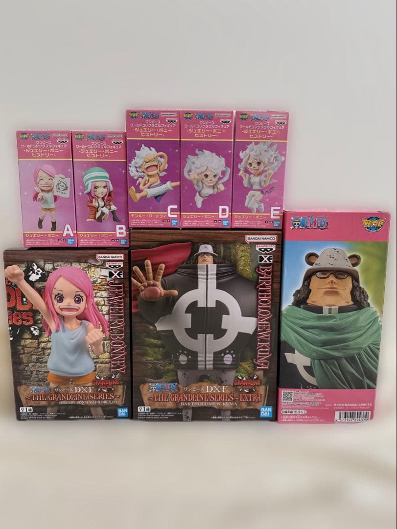 ワンピース　プライズフィギュアまとめ売り　8点セット　ワーコレ　ボニー　くま