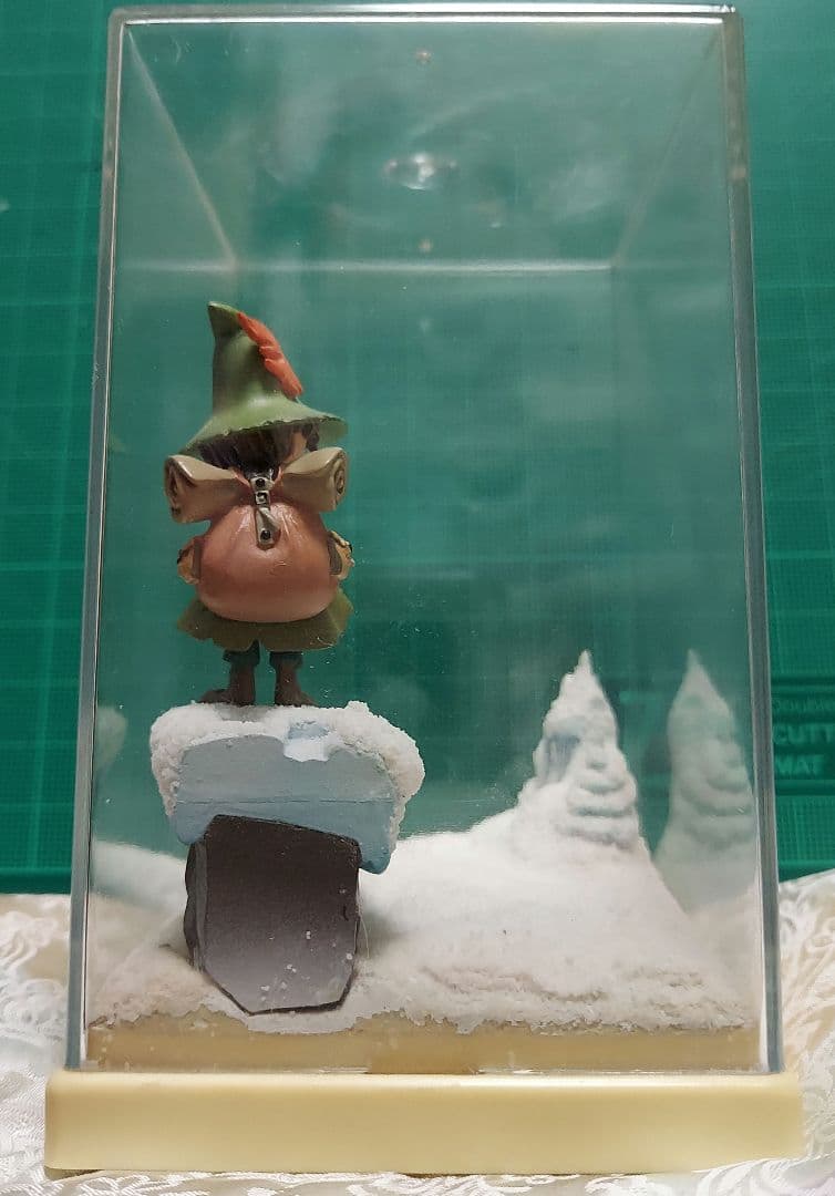 海洋堂　ムーミンヴィネットフィギュア　ムーミン谷の冬　改造ディスプレイ