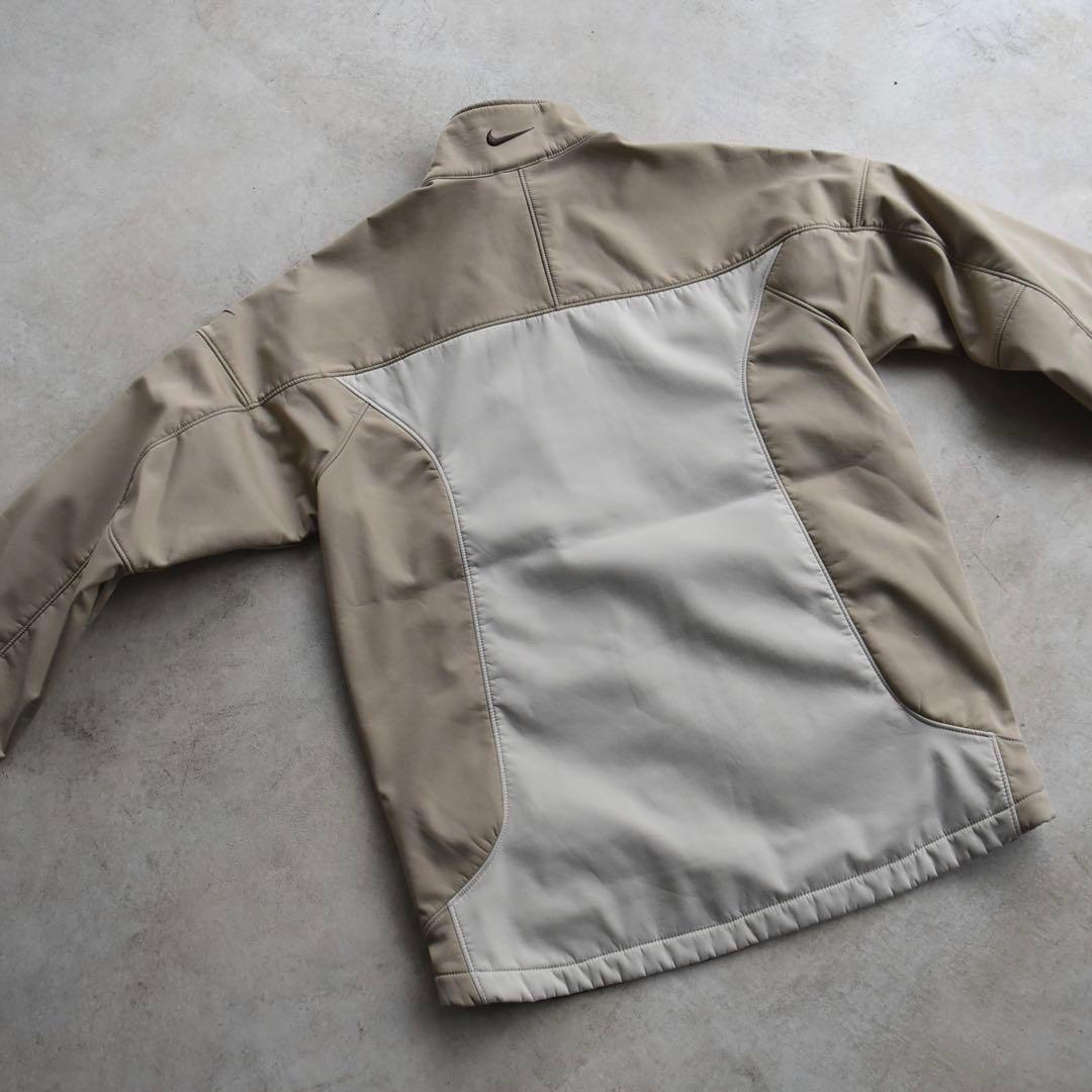 00s ナイキ NIKE ソフトシェルジャケット テック ベージュ白 S