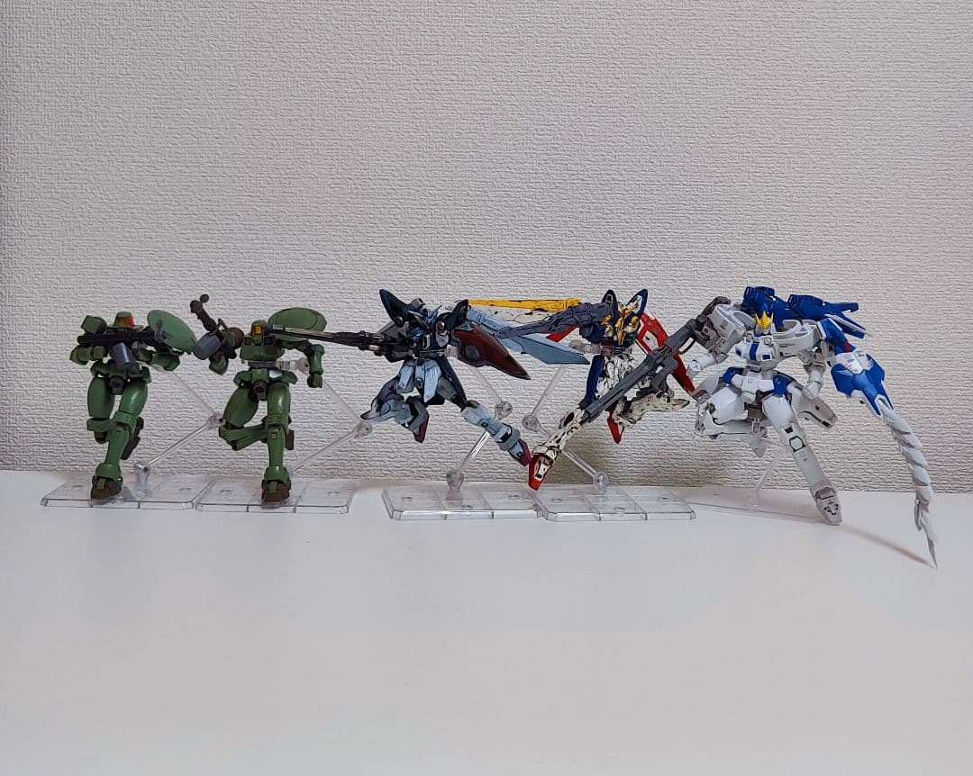 ガンプラ HG RG 塗装済完成品 ガンダムウイングシリーズ 6体セット