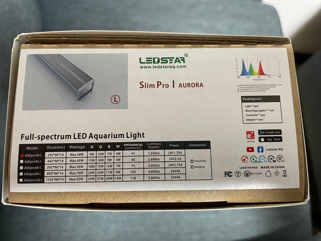 ライト・照明器具 LEDSTAR AQ Slim Pro 30