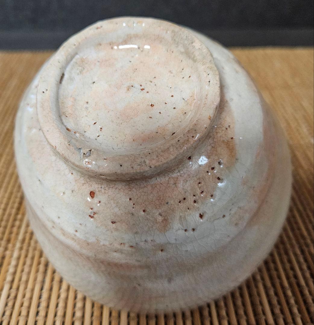 【時代古作品❗】明治時代頃　古萩　雨漏り手　抹茶茶碗　茶道具　茶器　茶の湯