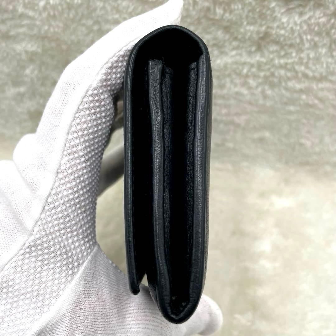 SAINT LAURENT サンローラン 長財布 カサンドラ エンボス ブラック