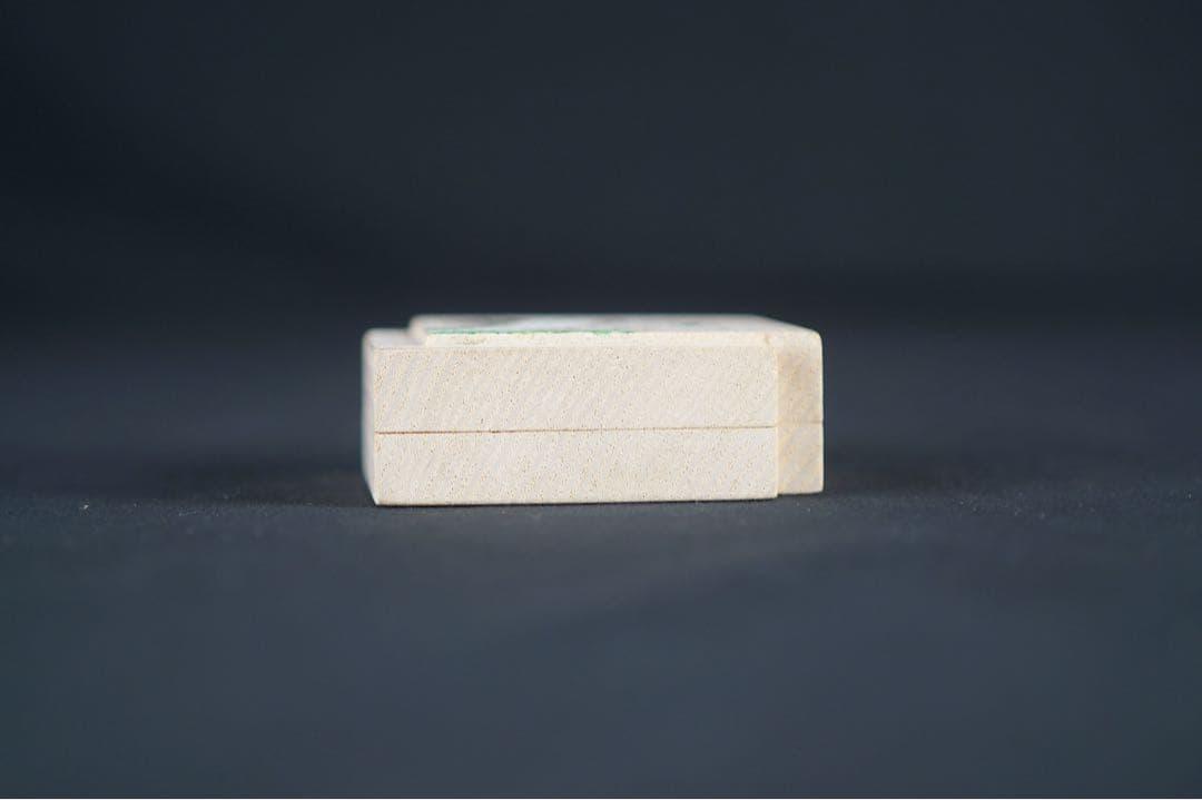 指物師 祥桑軒 川本光春 色紙翡翠 香合 共箱 保証品 茶道具