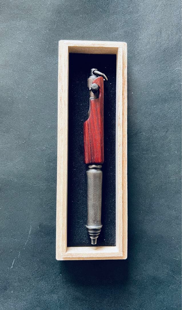 中山英俊 ボルトアクションボールペン 紅木 木軸