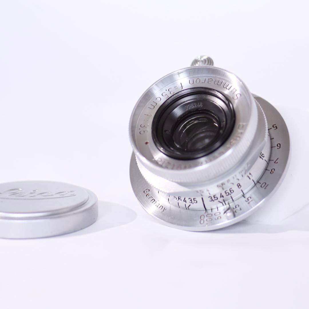 美品 Leica Summaron 3.5cm f/3.5 黒ベークライトケース