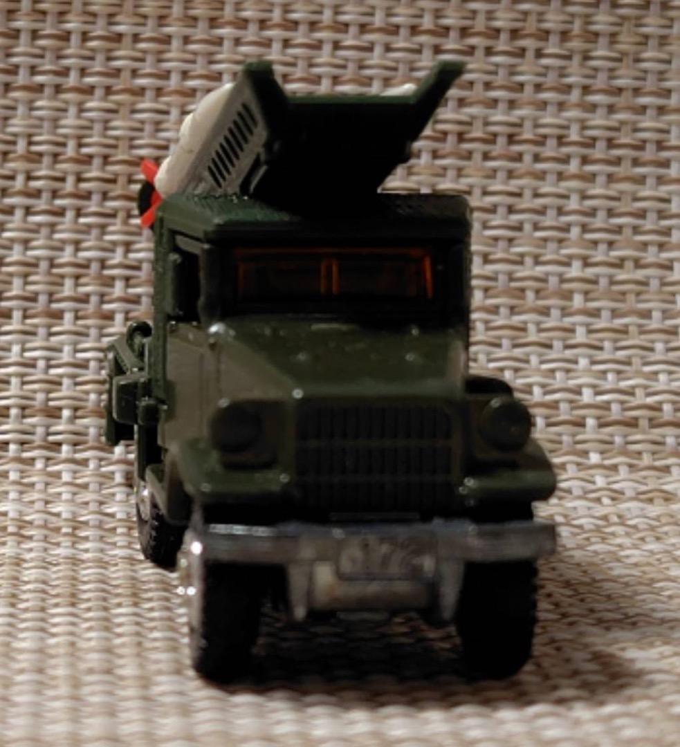 トミカ黒箱77-3 トヨタ自衛隊ロケット車 日本製 当時物