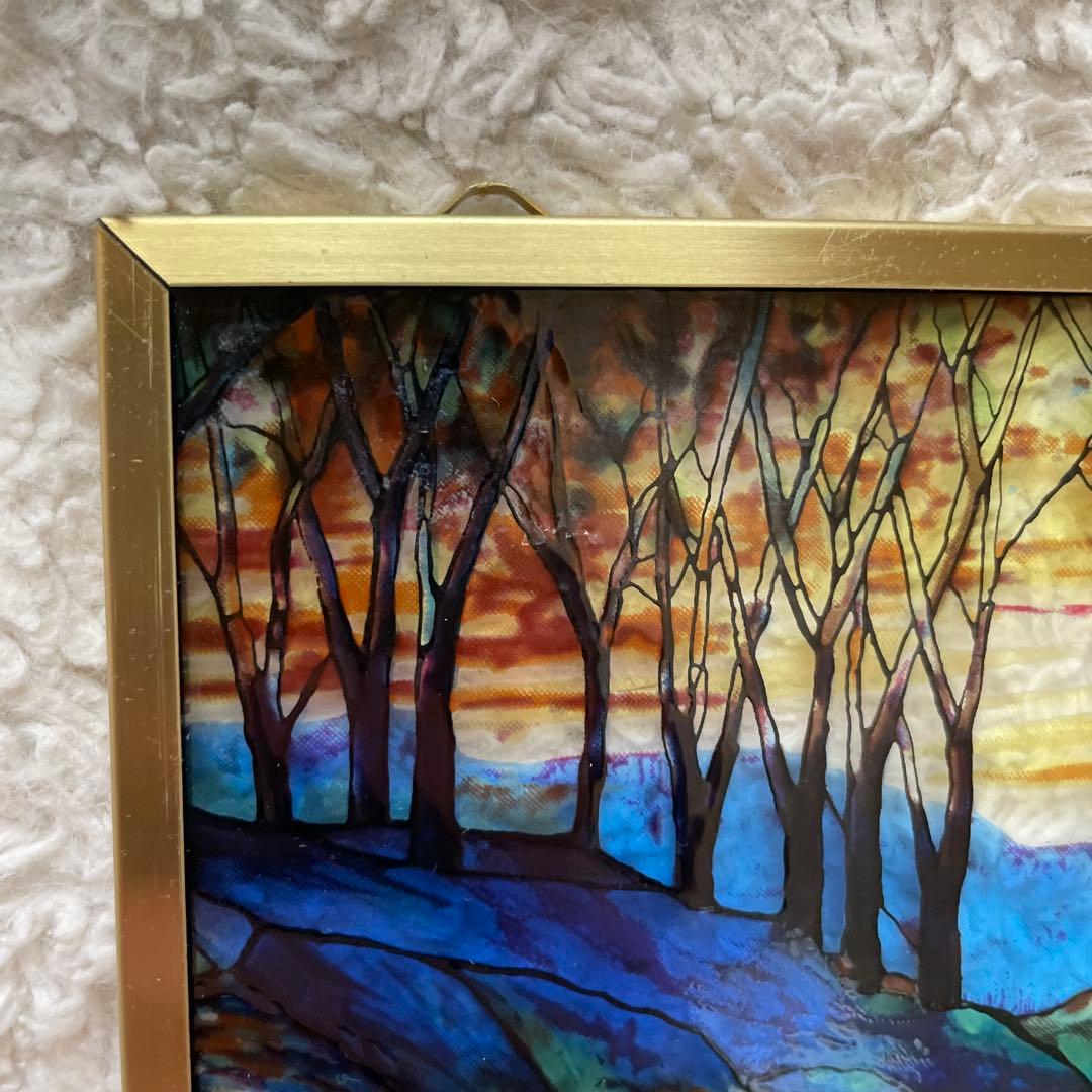 ルイス・C・ティファニー【森の中の鹿】 ステンドグラス