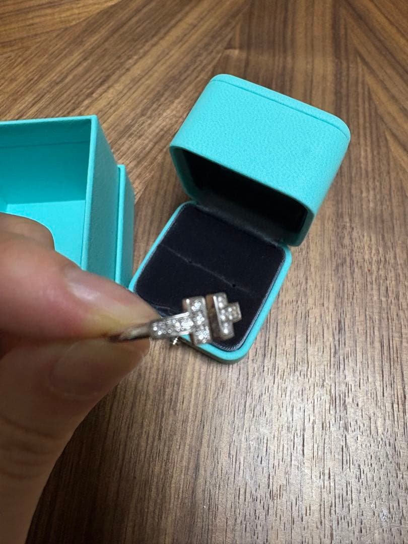 Tiffany T ダイヤモンドワイヤーリング