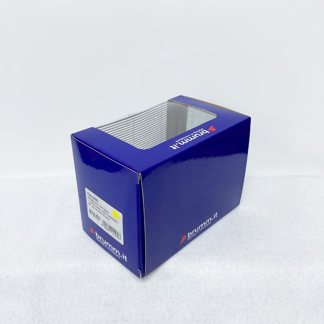 【希少・ミニカーカタログ付き】brumm製　フィアット500D　FIAT500D