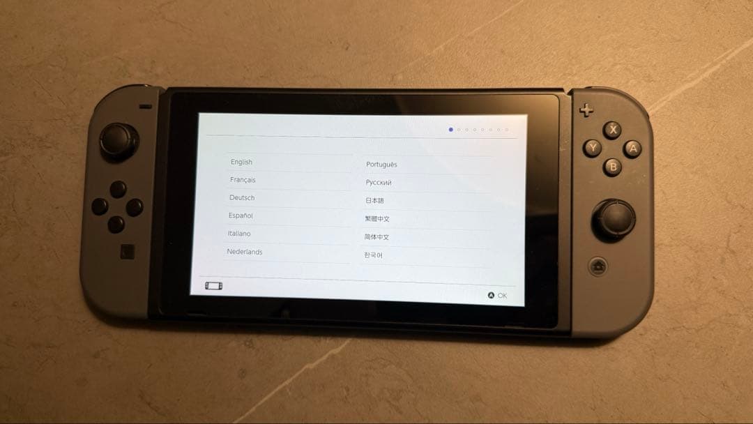 完品　Nintendoswitch バッテリー強化版　グレー　動作確認済み