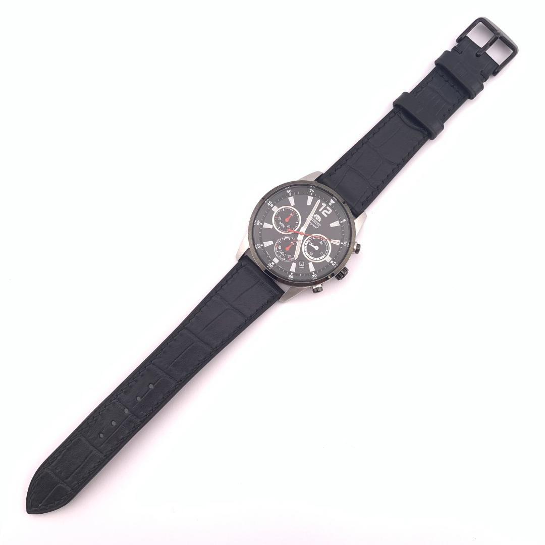 7-4704 ORIENT RMD0-UAA0 クロノグラフ ブラック腕時計