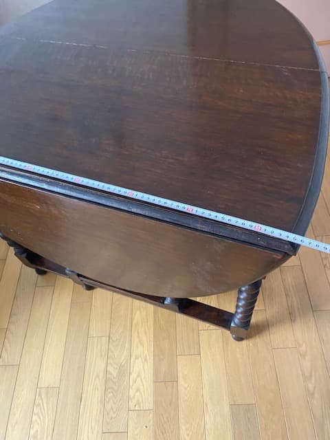 イギリス　アンティーク 木製 ドロップリーフテーブル　バタフライテーブル