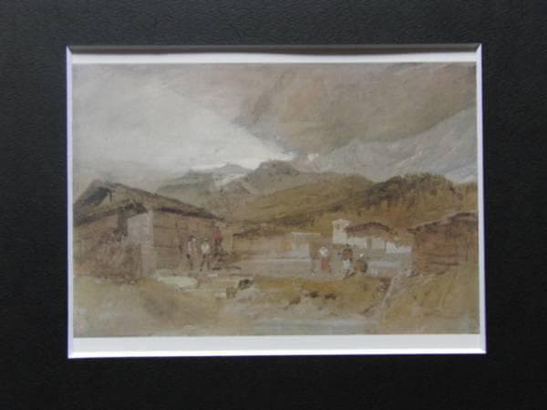 ターナー、コンタミーヌの夜明け、希少画集画、 新品額装付